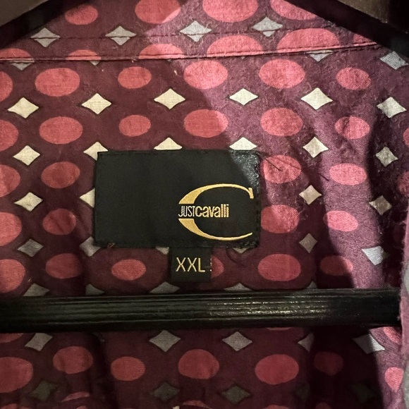 Roberto Cavalli Button up Pattern dress shirt Size XXL - Picture 3 of 4